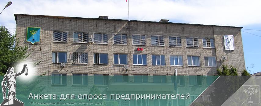 Анкета для опроса предпринимателей  | Администрация муниципального округа город Партизанск Приморского края Официальный сайт
