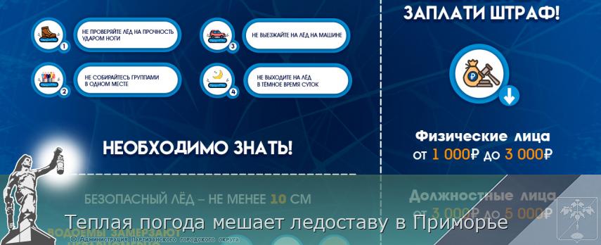 Теплая погода мешает ледоставу в Приморье | Администрация муниципального округа город Партизанск Приморского края Официальный сайт