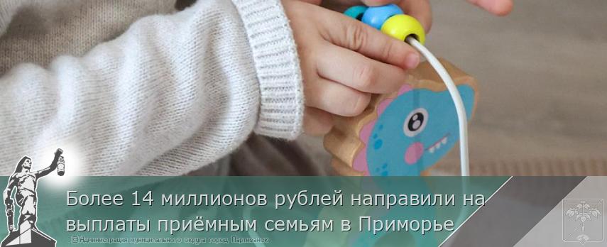 Более 14 миллионов рублей направили на выплаты приёмным семьям в Приморье | Администрация муниципального округа город Партизанск Приморского края Официальный сайт